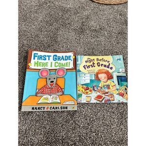 Set of two first books - First grade here I come and the night before first grad